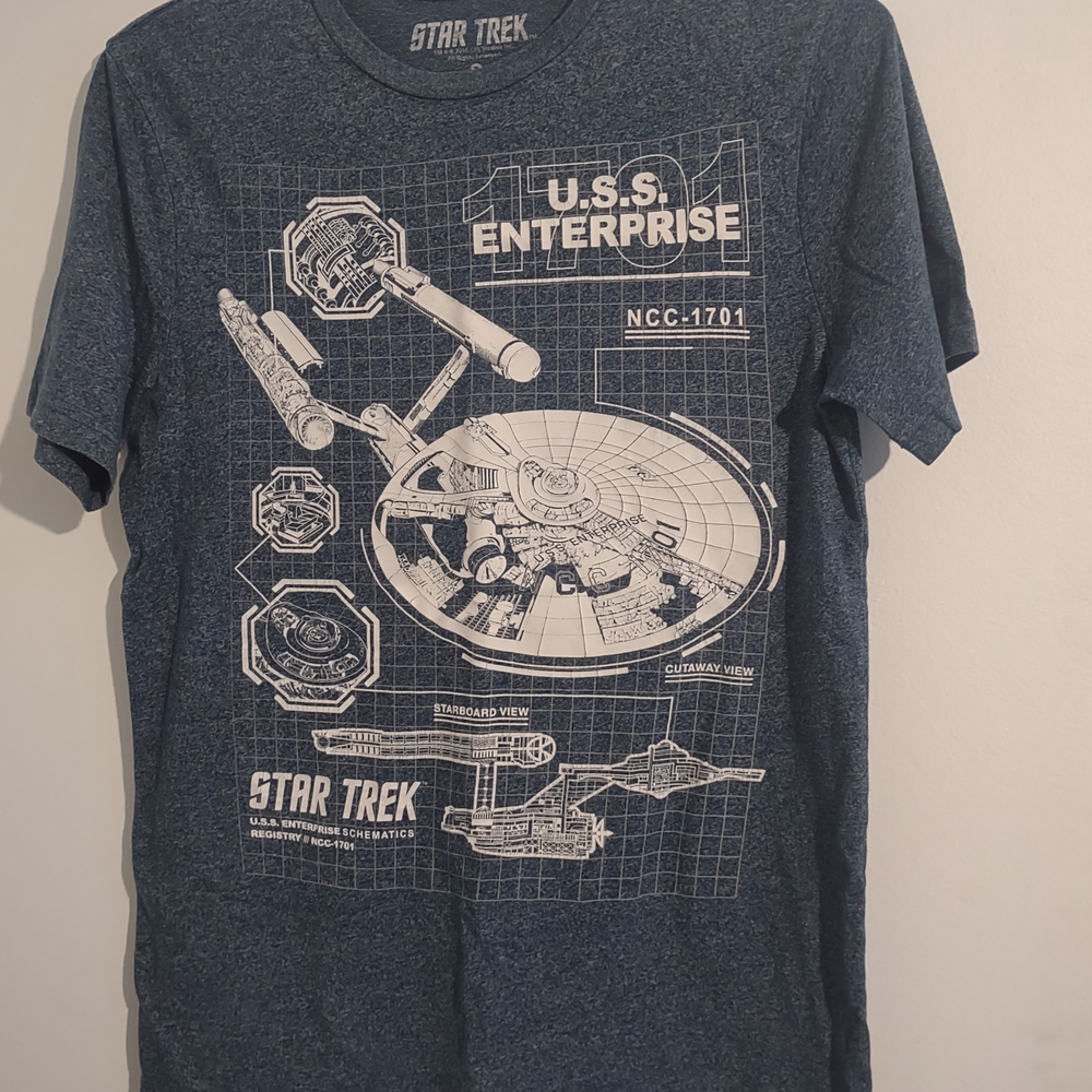 Men's Blue Graphic T-Shirt